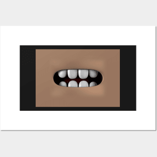 Lovely Teeth Face Mask Posters and Art